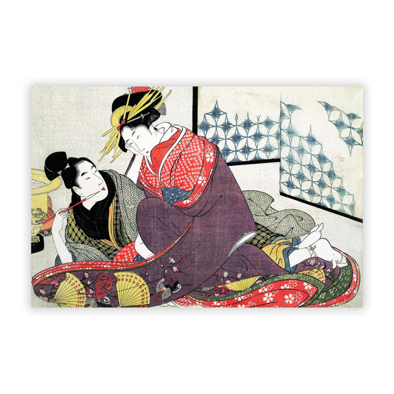 East Urban Home 'The Two Lovers' by Kitagawa Utamaro Unframed